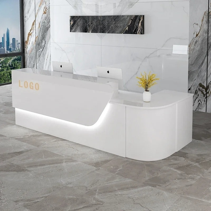 Office Furniture Bali - Storage Luxury Reception Desk Senior Custom