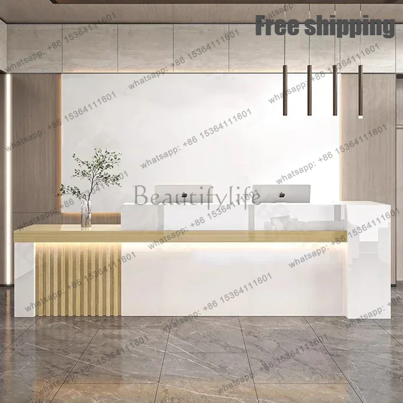 Office Furniture Bali - LJY Nordic Luxury Reception Desk Salon