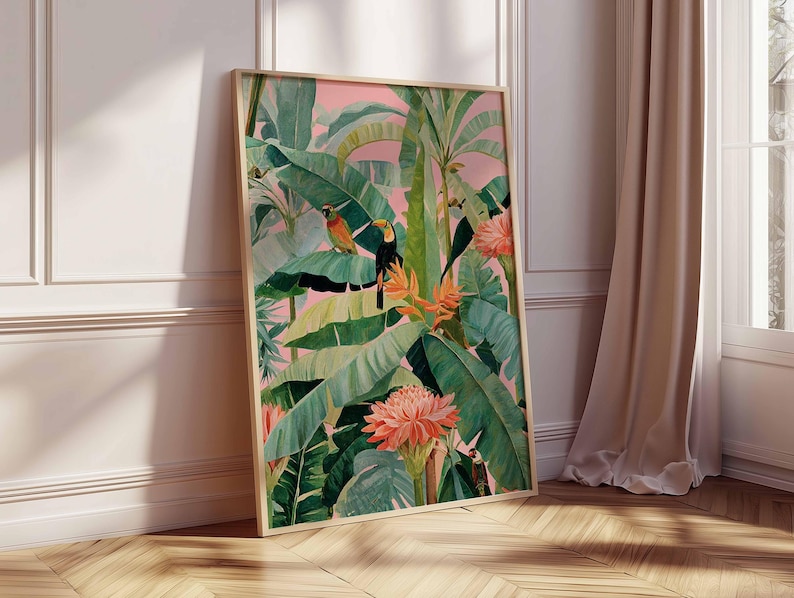 1pc Retro Tropical Canvas Post - огляд і ціна Office Furniture Warehouse