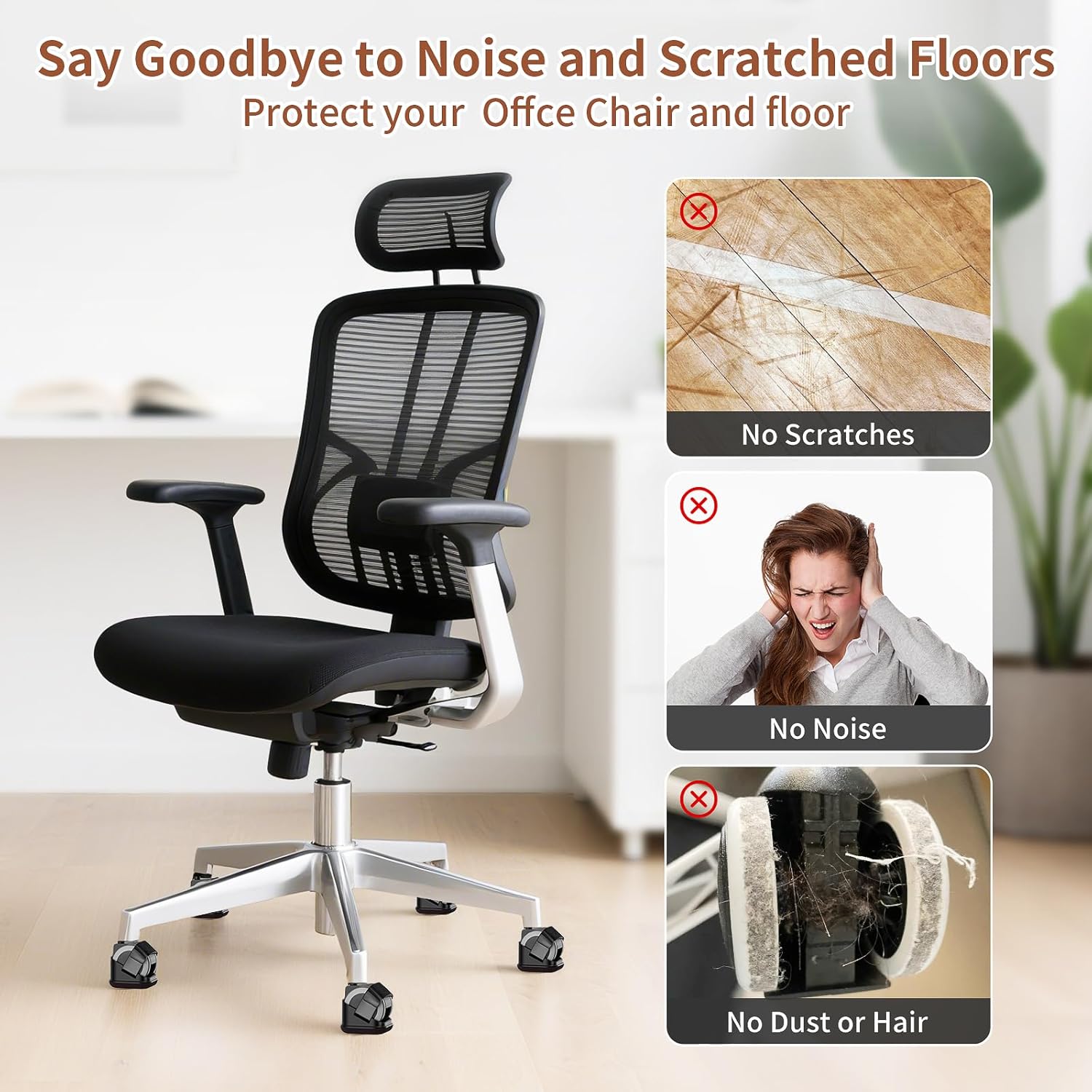 5PCS Chair Leg Protectors Offi - огляд і ціна Office Furniture Warehouse