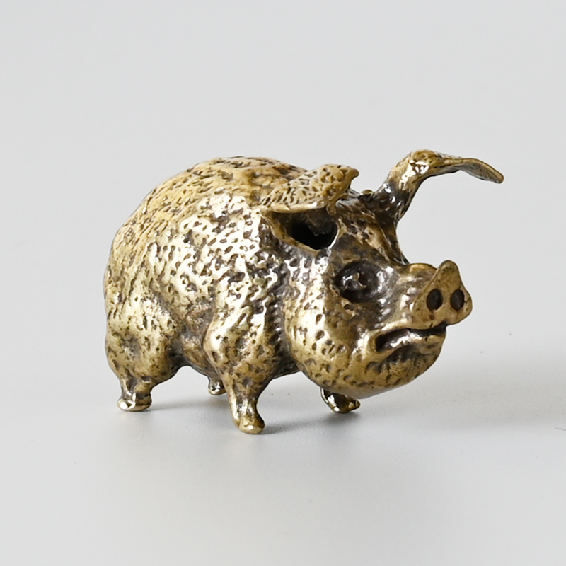Vintage Brass Pig Small Orname - огляд і ціна Office Furniture Warehouse