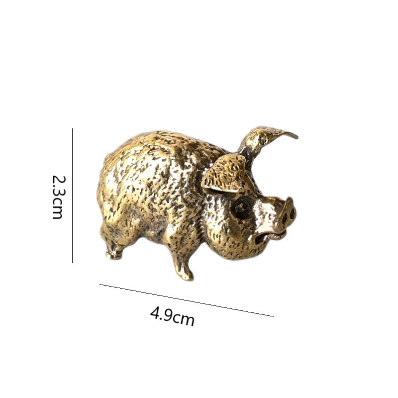 Vintage Brass Pig Small Orname - огляд і ціна Office Furniture Warehouse