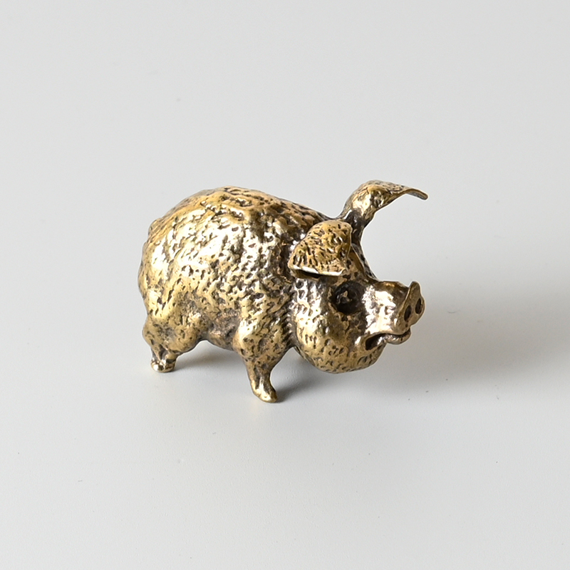 Vintage Brass Pig Small Orname - огляд і ціна Office Furniture Warehouse