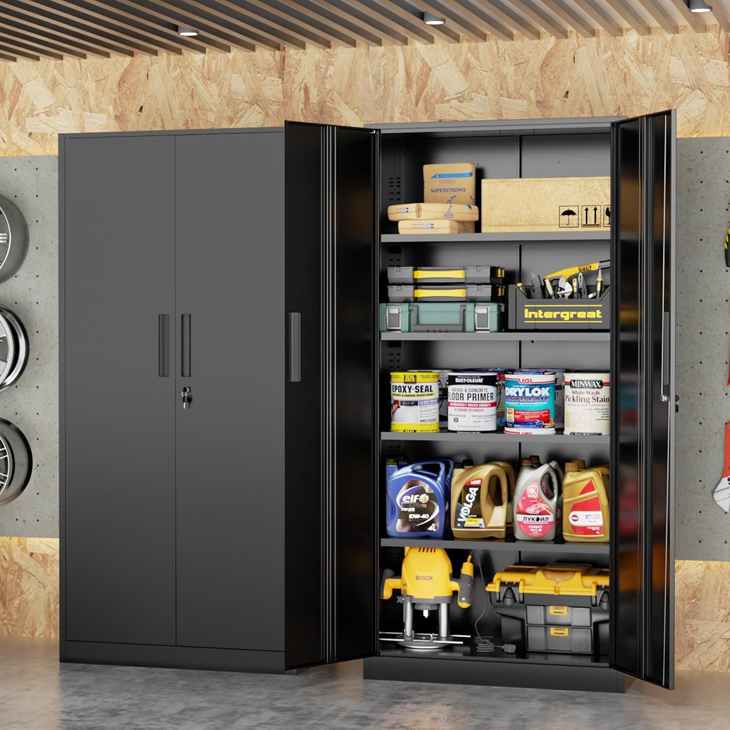 Tall Metal Storage Cabinet Org - огляд і ціна Office Furniture Warehouse