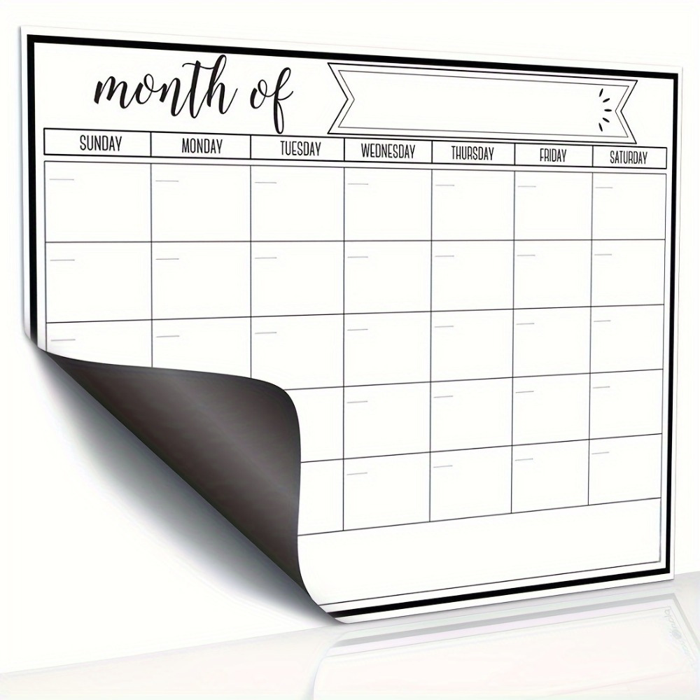 1Pc Magnetic Dry Erase Calenda - огляд і ціна Magnetic Whiteboard Calendar