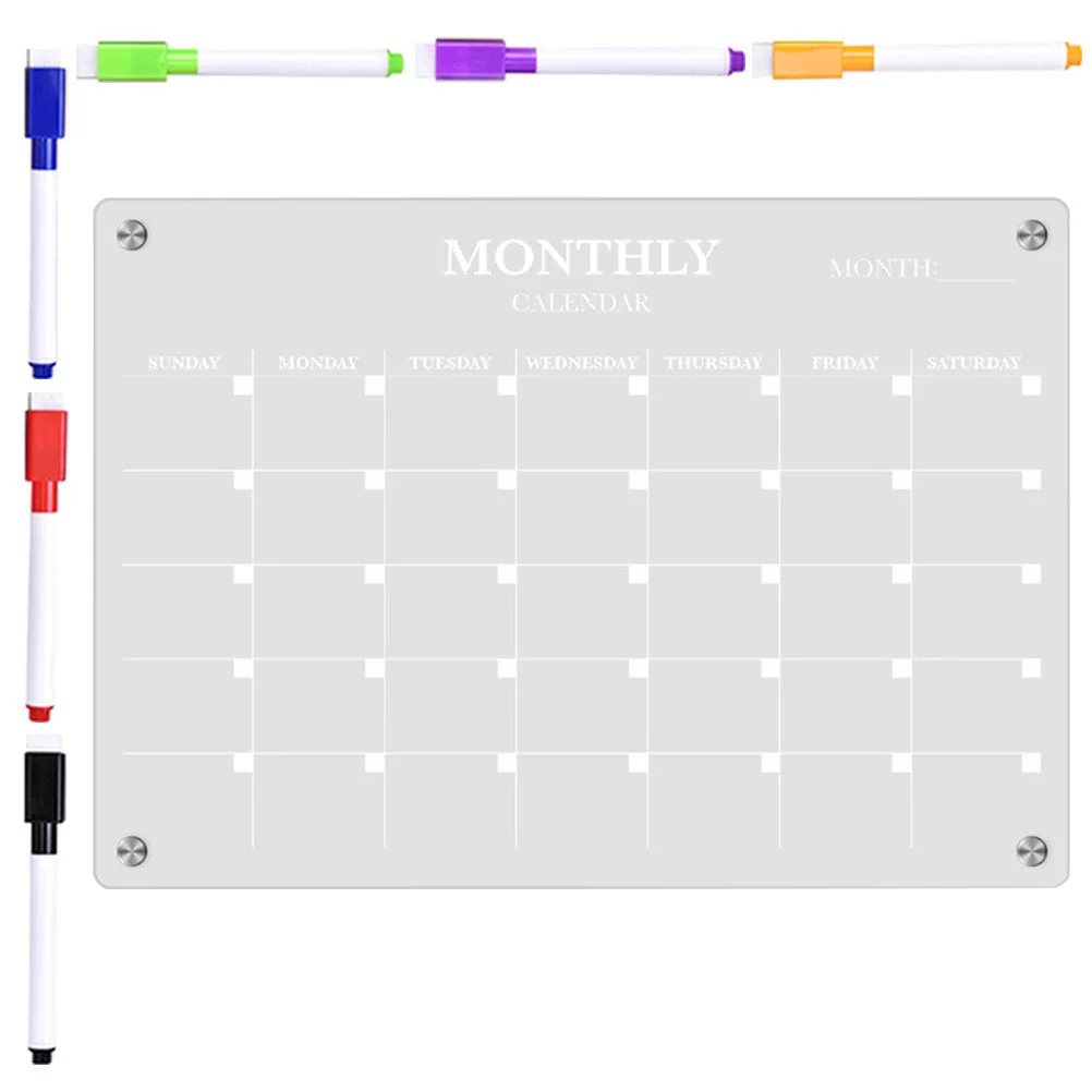 Magnetic Fridge Board Acrylic  - огляд і ціна Magnetic Whiteboard Calendar