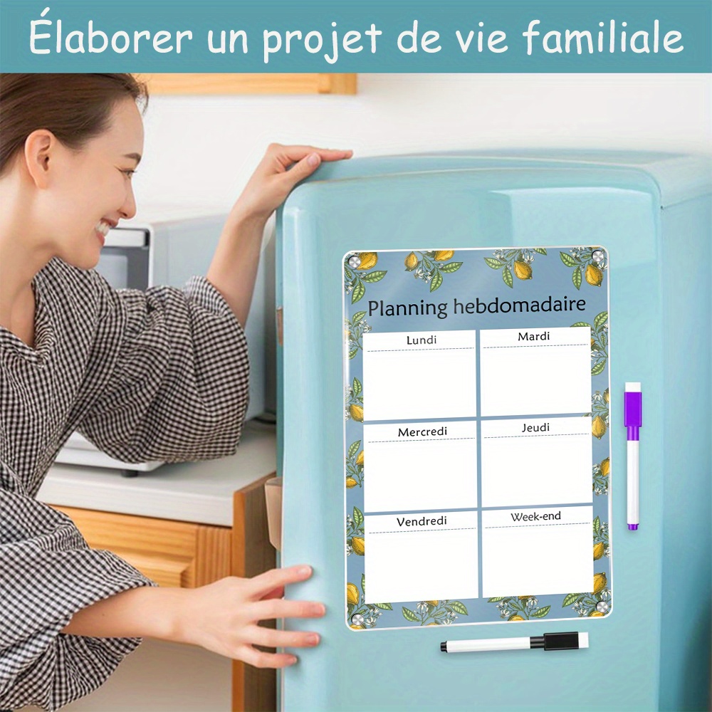 Weekly Magnetic Calendar 16.54 - огляд і ціна Magnetic Whiteboard Calendar