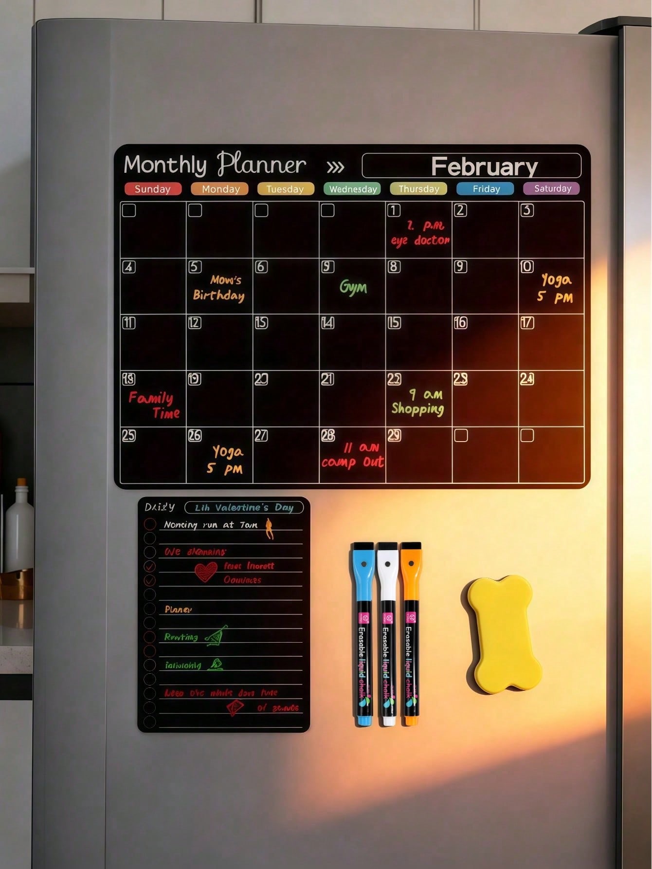 Magnetic Erasable Refrigerator - огляд і ціна Magnetic Whiteboard Calendar