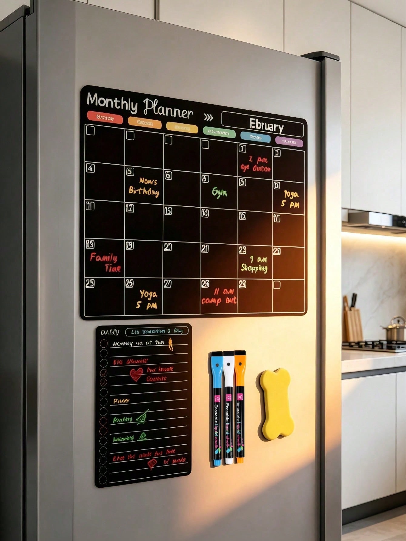 Magnetic Erasable Refrigerator - огляд і ціна Magnetic Whiteboard Calendar