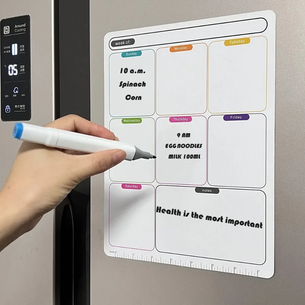 Erasable Week Plan Schedule Ca - огляд і ціна Magnetic Whiteboard Calendar